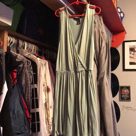sage green summer dress